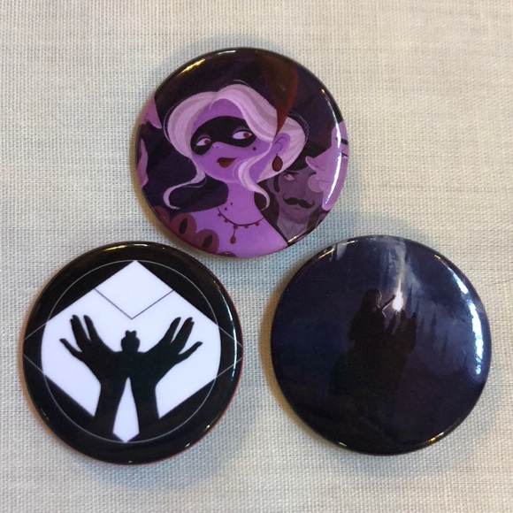 Assorted Button Style Pins - Picture 3 of 6